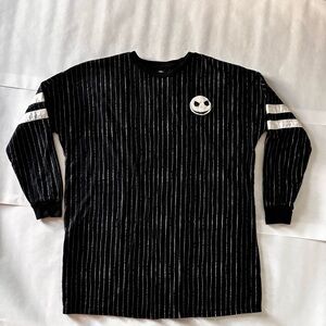 Disney Black and White Striped Shirt - The Nightmare Before Christmas
